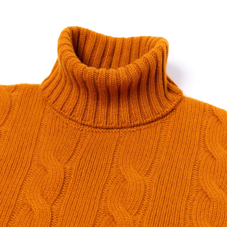 Knitwear | Di Poldo Delle Alpi Torino" Turtleneck Sweater In Pure Cariaggi Cashmere - Hand