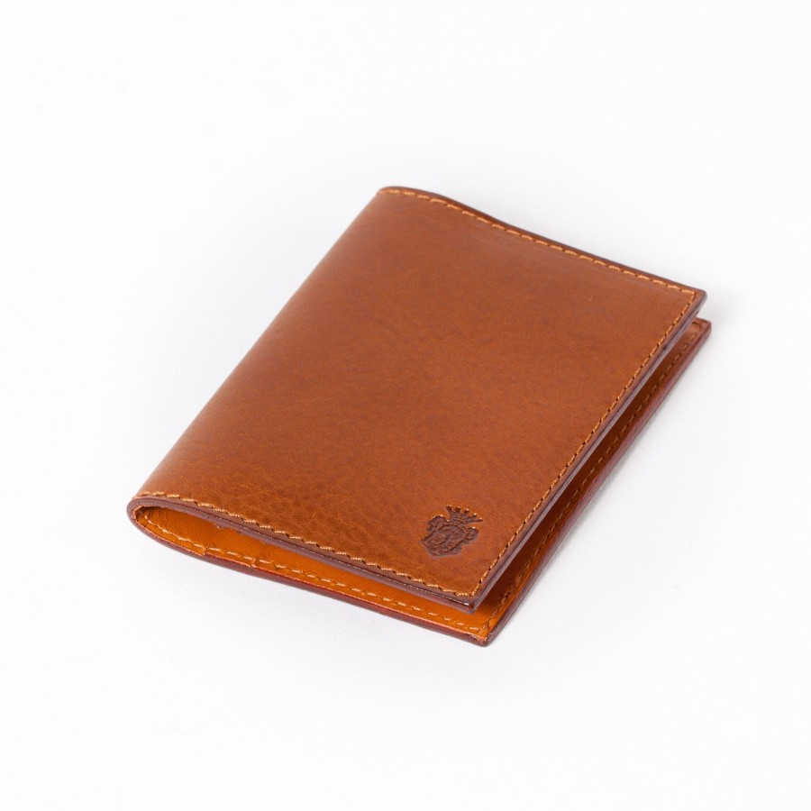 Small Leather Goods | Felisi Cognac-Colored Calfskin Card Case