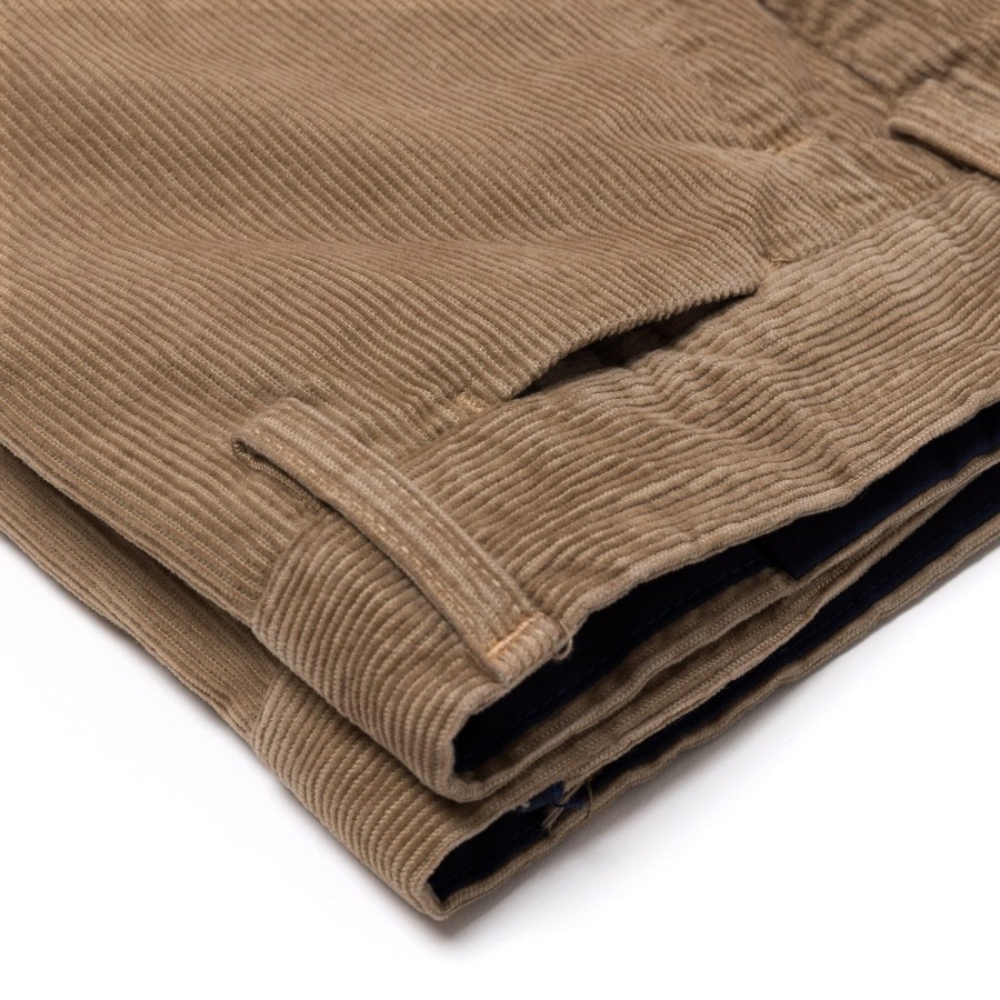 Trousers | Rota Sport Exclusive To Michael Jondral: Sand-Colored Fine Corduroy Pants In "Pre