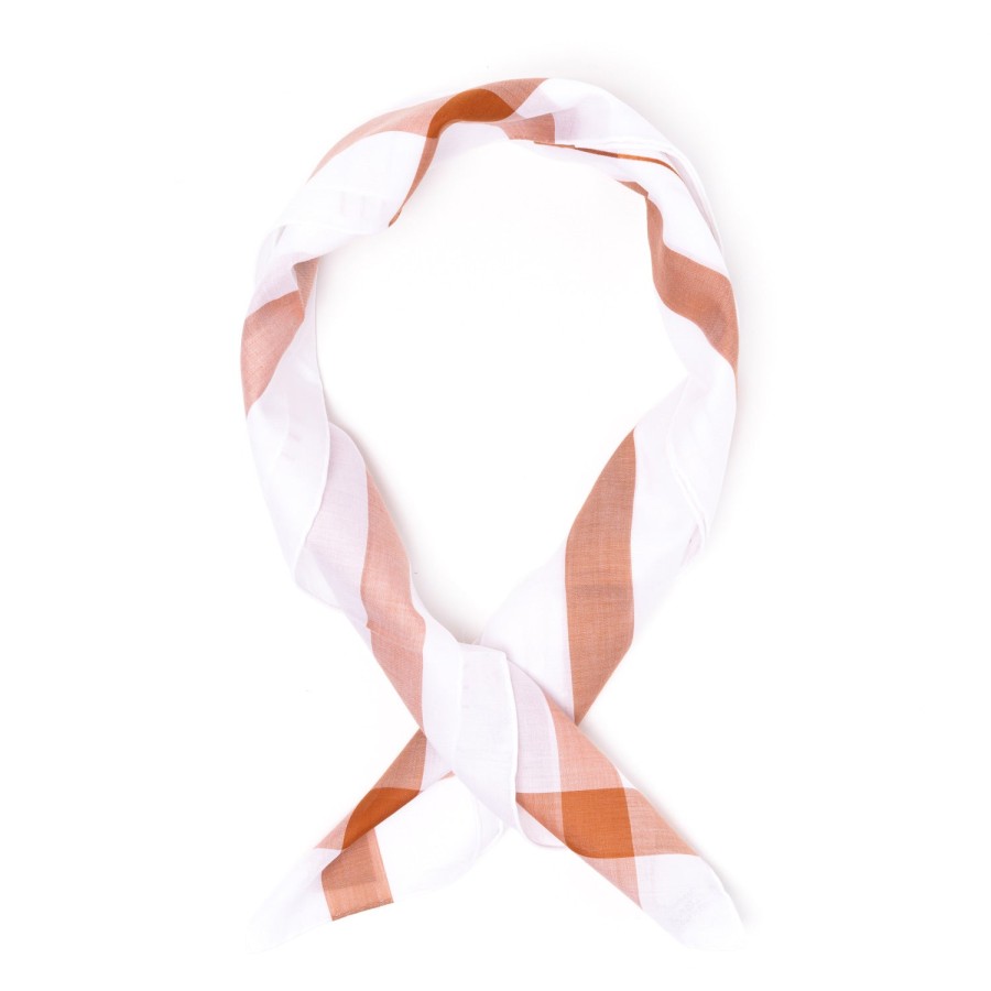 Scarfs | Simonnot-Godard Neck-Square "Sirius" Made Of Pure Cotton