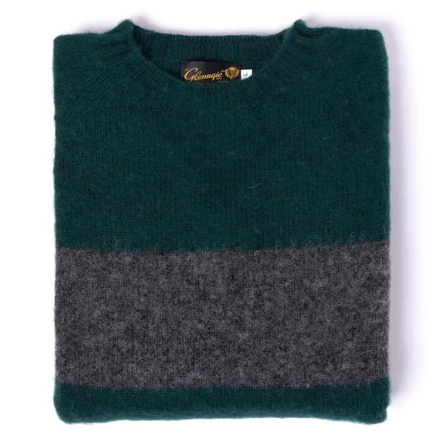 Knitwear | Glenugie Glenugie Exclusive X Mj: Pure Wool Sweater "College Stripe Jumper" - C