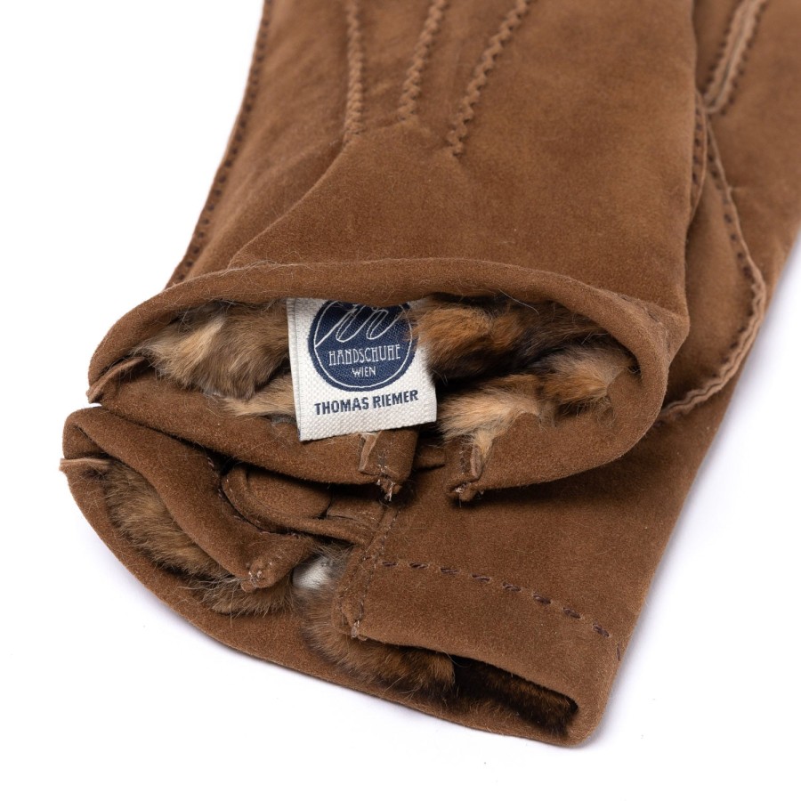 Gloves | Thomas Riemer Wien Glove "Esterhazy" From Reindeer Leather With Lining From Orylag Rabbit