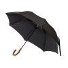 Umbrellas | Maglia Gray-Black Telescopic Umbrella "Prince De Galles" With Bamboo Handle