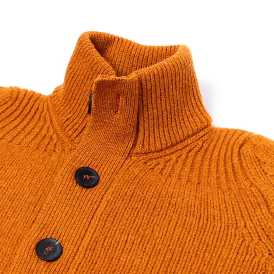 Knitwear | William Lockie Cardigan "Lomond Knit-Bomber" In 4 Ply Geelong Lambswool