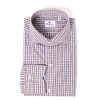 Shirts | Finamore 1925 Shirt "Scacchi Reali" In Finest Alumo Cotton - Collo Eduardo