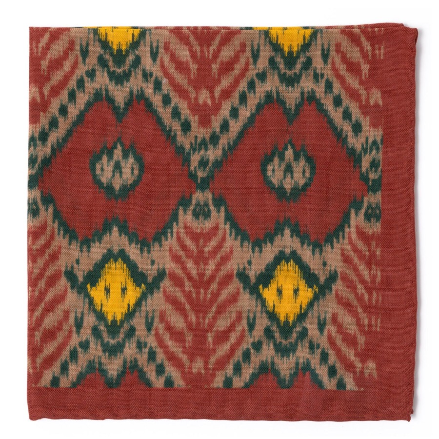 Handkerchiefs | Anderson u0026 Sheppard Exclusively For Michael Jondral: Pocket Square "Colored Ikat" Made Of