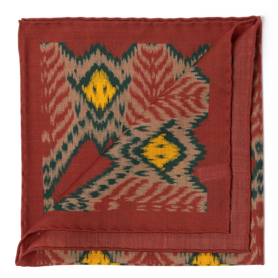 Handkerchiefs | Anderson u0026 Sheppard Exclusively For Michael Jondral: Pocket Square "Colored Ikat" Made Of