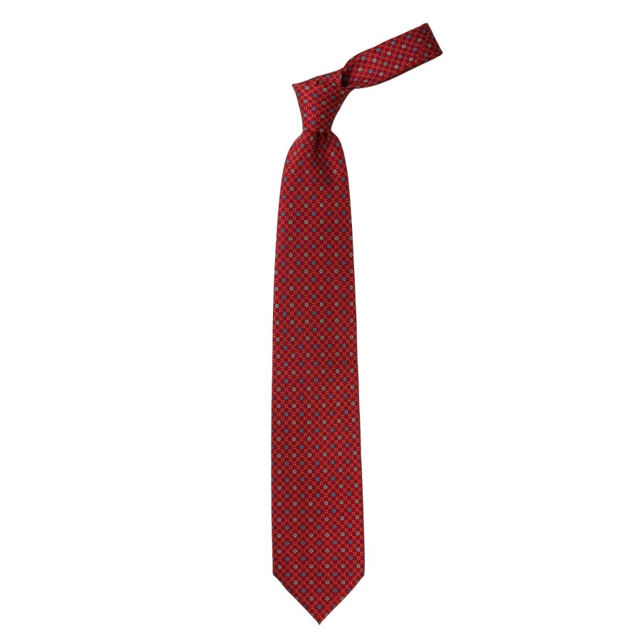 Ties | E. Marinella Mj Exclusive: Patterned Tie Made Of Pure English Silk