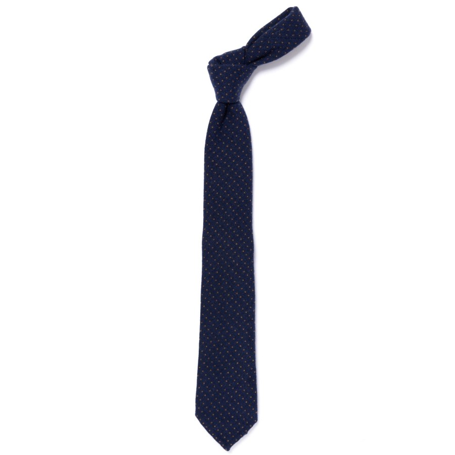 Ties | Cesare Attolini Ca Archivio Storico: Tie "Puntini" In Pure Cashmere - Handrolled