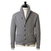 Knitwear | William Lockie Shawl-Collar Cardigan "Shawl-Windsor" Made Of Pure Scottish 6 Ply Cash