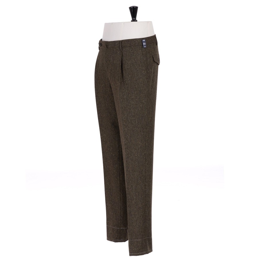 Trousers | Rota Sartorial Pants "Homespun" In Pure Wool - Rota Sartorial