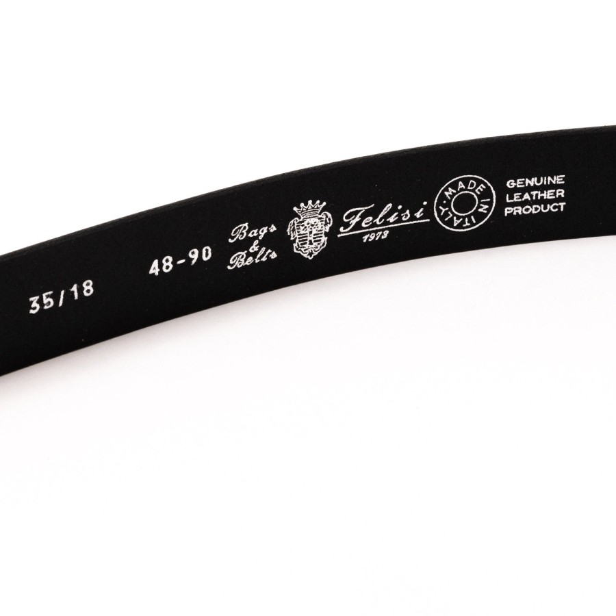 Belts | Felisi Belt "Saddle Strap" Made Of Black Saddle Leather - Handcrafted