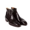 Mto | Saint Crispin's Boot "Zipper" Made Of Dark Brown Calfskin - Purely Handcrafted