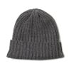 Hats | Fedeli Gray Knitted Cap Made Of Cashmere