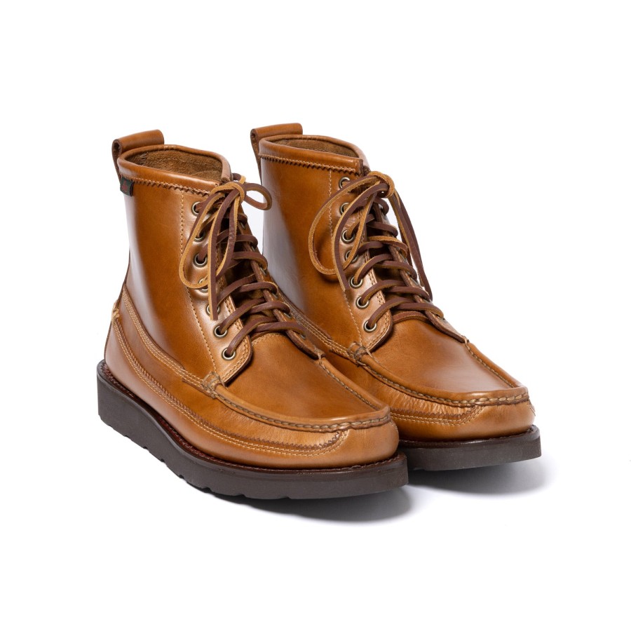 S | G.H. Bass Boot "Camp Moc Ranger" In Calfskin Leather