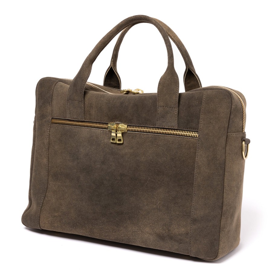 Bags | Thomas Riemer Wien Business Bag "Vienna" Brown Goat Leather - Handmade