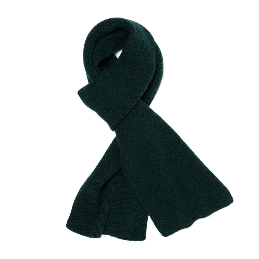 Scarfs | William Lockie Schal "Ribbed Scarf" Aus Reiner Lambswool - 3 Ply