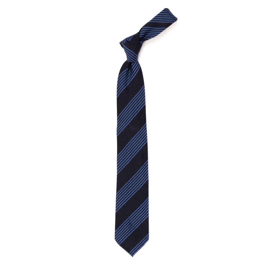 Ties | Cesare Attolini Ca Archivio Storico: Tie "Piu Strisce" Made Of Pure Silk - Hand Rolled