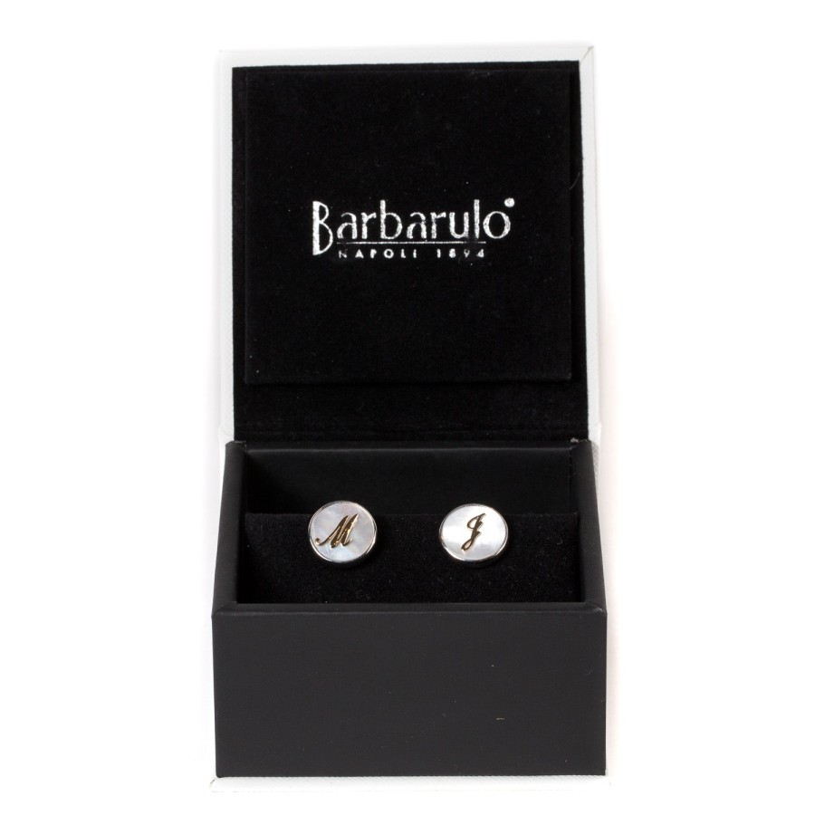 Cufflinks & Jewelry | Barbarulo Napoli Cufflinks "Personal Initials" Made Of Sterling Silver - Purely Handcra