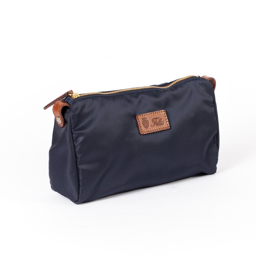 Small Leather Goods | Felisi Case "Collector" Made Of Felisi Nylon And Saddle Leather