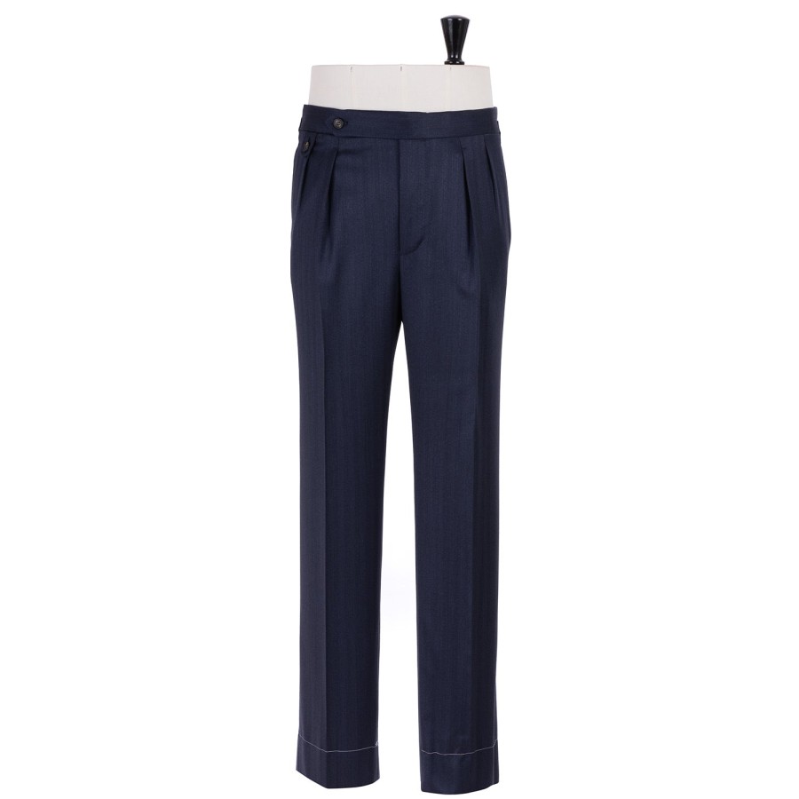 Trousers | Rota Sartorial Exclusive For Michael Jondral: Trousers "New York" With Two Pleats - R