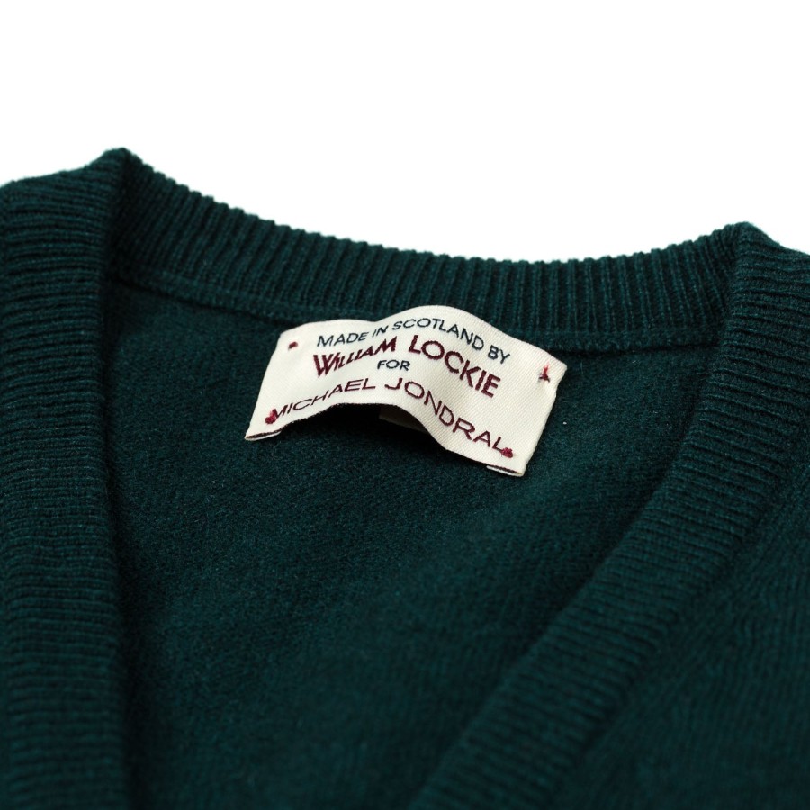 Knitwear | William Lockie Jumper "Oxton Vee" Made From Fine Scottish 1 Ply Cashmere