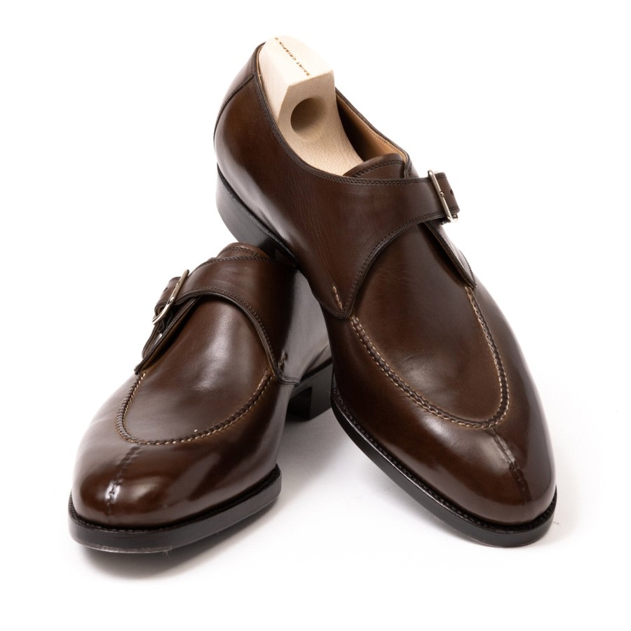 Mto | Saint Crispin's Monk "Split Toe Apron" Made Of Brown Calfskin - Purely Handcrafted