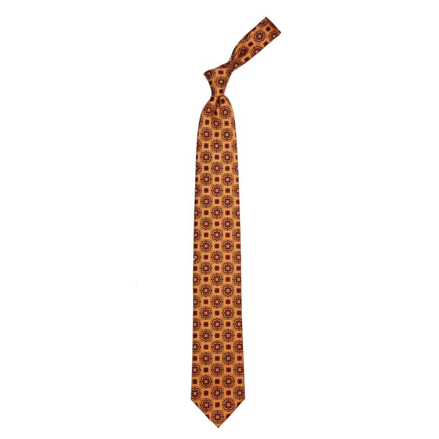 Ties | E. Marinella Limited Edition - Rust-Colored Tie "Archivio 1961"