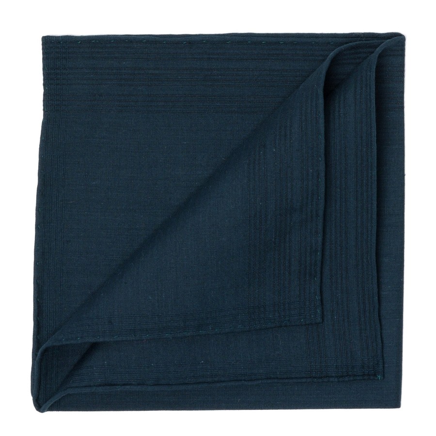 Handkerchiefs | Simonnot-Godard Duras Nuit Pocket Square Made Of Linen And Cotton