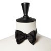 Ties | Cesare Attolini Tied Black Bow Tie Made Of Pure Silk