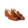 Mto | Saint Crispin's Tassel Loafer Made Of Cognac-Colored Calfskin - Purely Handcrafted