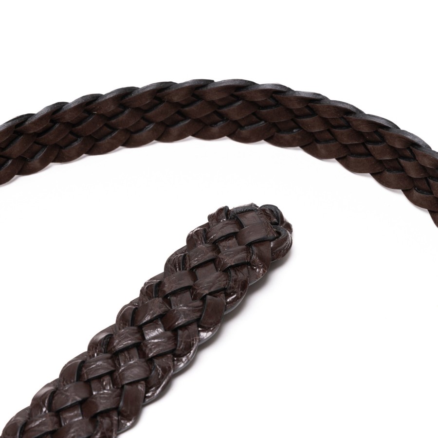 Belts | Simonnot-Godard Alligator Leather "Luxury Mesh" Belt - Handmade