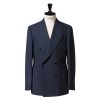 Suit & Jacket | Cesare Attolini Dark Blue Suit "Avvocato" Made Of English High Twist Wool - Purely Han