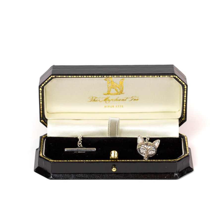 Cufflinks & Jewelry | Fox Brothers Exclusively For Michael Jondral: "Lapel Chain" - "The Fox" Made Of Sterling Silver