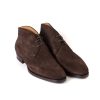 Mto | Saint Crispin's Boot "Dress Chukka" Made Of Dark Brown Suede Leather