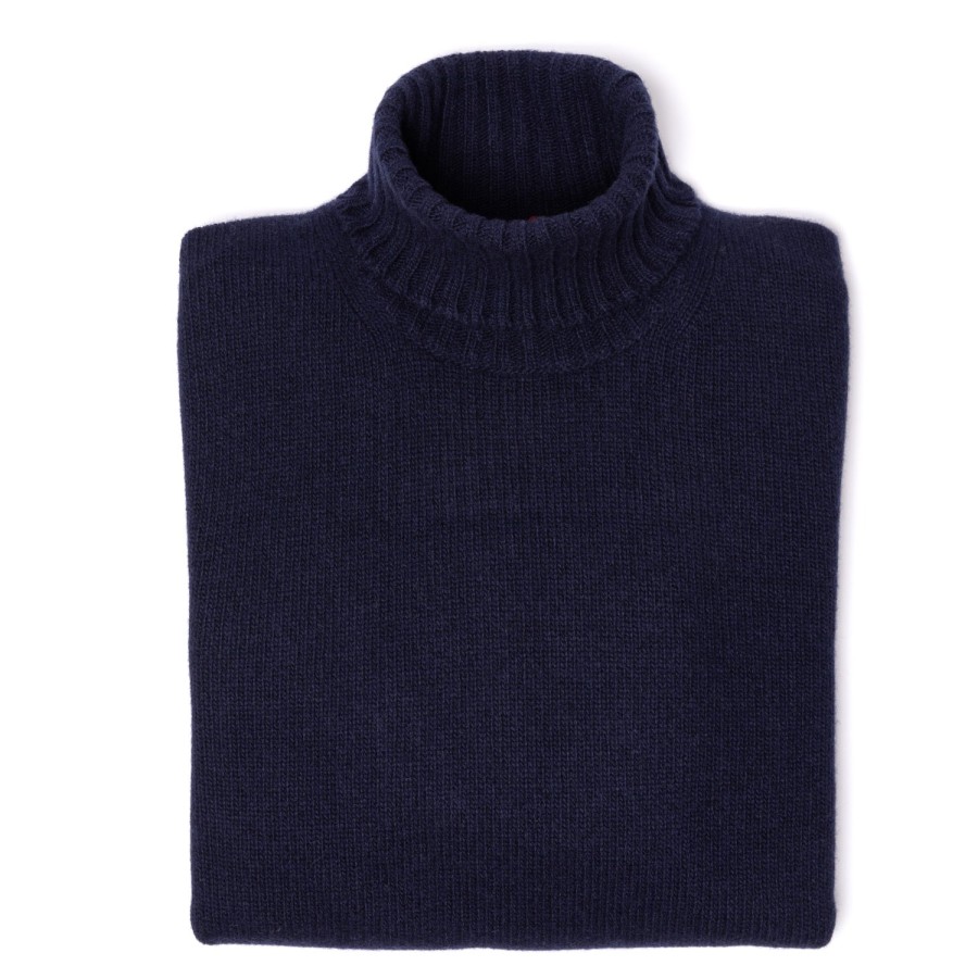 Knitwear | Brigatelli dal 1922 Merino Wool And Cashmere Turtleneck Sweater - 3 Ply Cashmere Blend