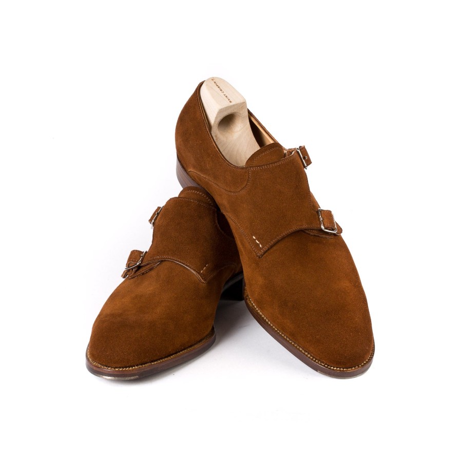 Mto | Saint Crispin's Double Monk Made Of Cognac-Colored Leather - Purely Handcrafted