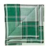 Taschentucher | Simonnot-Godard Green Handkerchief "Arlequin" Made Of Pure Cotton