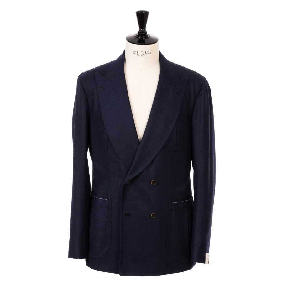 Suit & Jacket | Orazio Luciano Jacket "Bombato Elegante" Made Of Pure Wool Flannel From Standeven - P