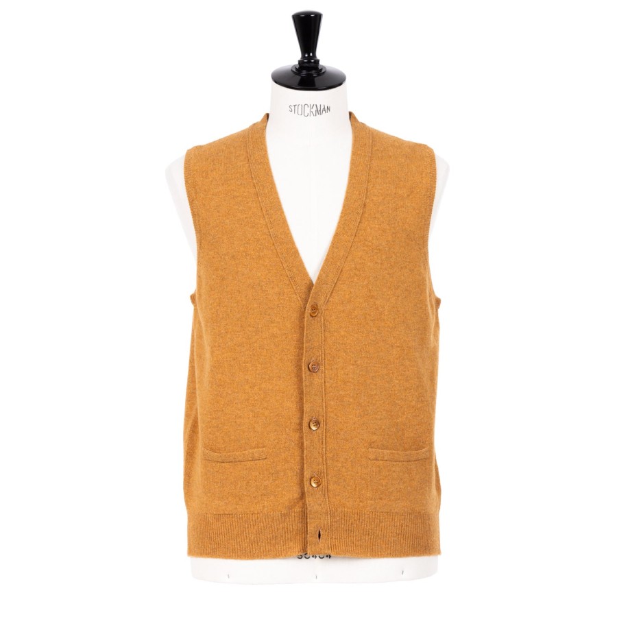 Knitwear | William Lockie Mj Exclusive: Knitted Vest "Rob Waistcoat" In Pure Geelong Lambswool -