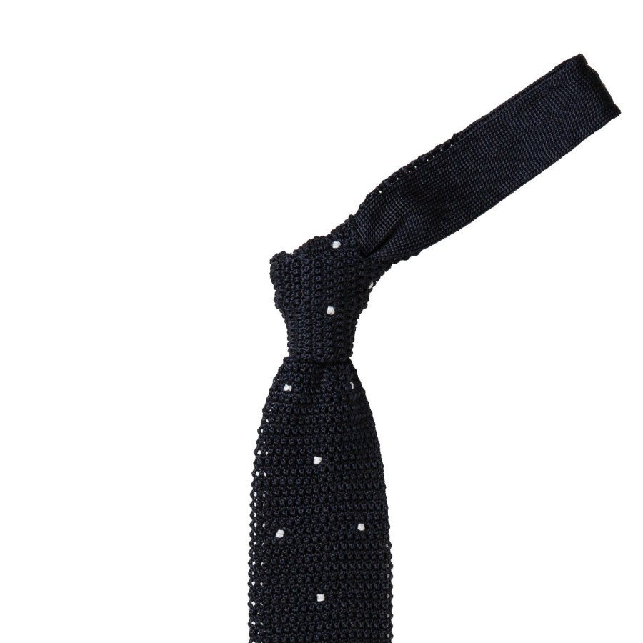 Ties | Petronius Exclusively For Michael Jondral: Petronius Knit Tie "Pois" Made Of Pur