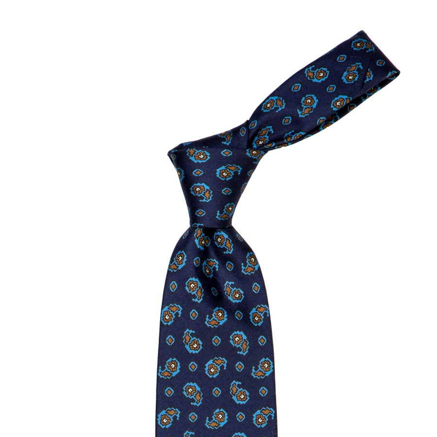 Ties | E. Marinella Limited Edition - Blue Tie "Archivio 1932"