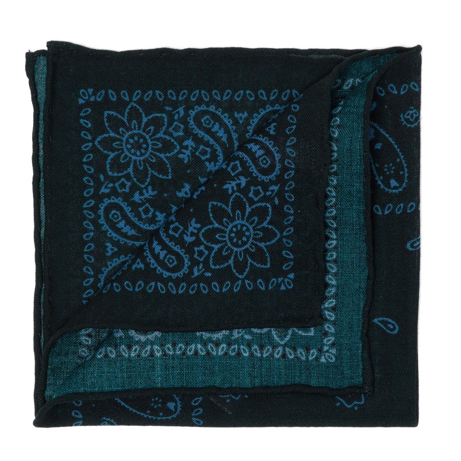 Handkerchiefs | Cesare Attolini Pure Wool Pocket Square "Reni E Paisley