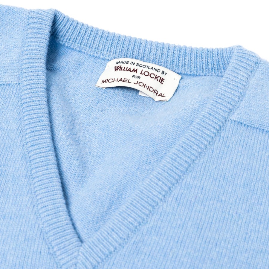 Knitwear | William Lockie Sweater "Leven Vee" Made Of Geloong Lambswool - 2 Ply