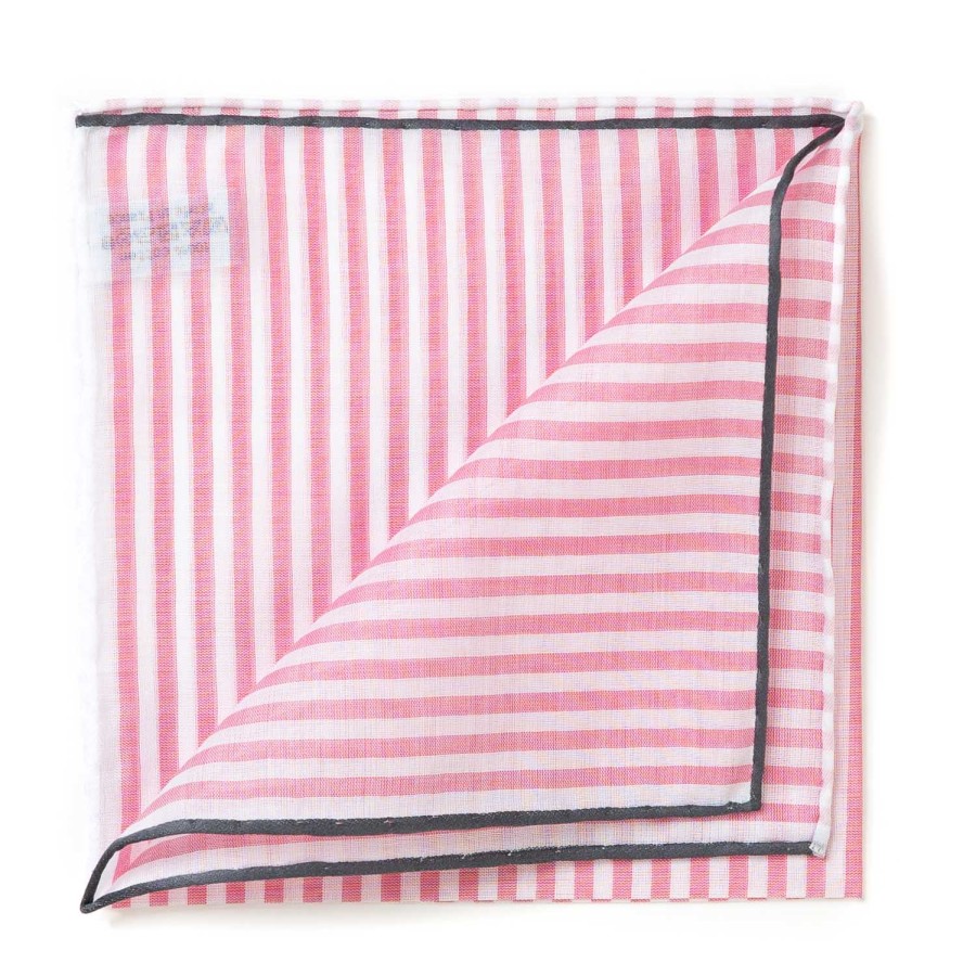 Handkerchiefs | Simonnot-Godard Striped Pocket Square "Buren I" Made Of Finest Cotton