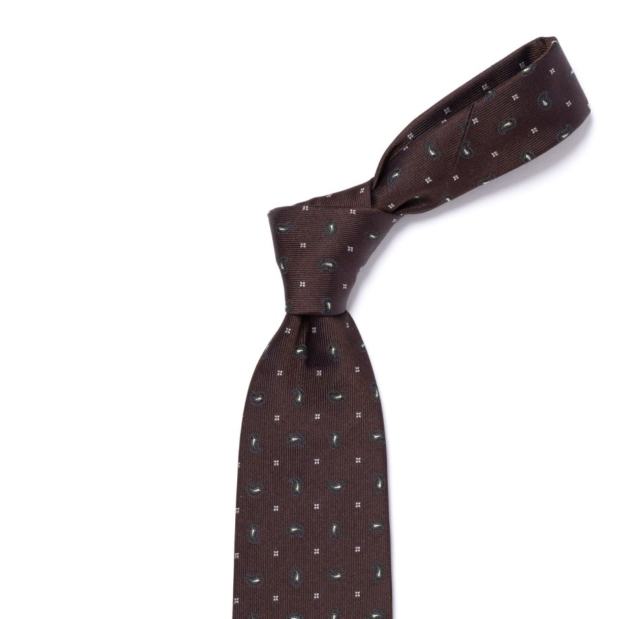 Ties | Cesare Attolini Ca Archivio Storico: Tie "Reni Maculati" Pure Silk - Handrolled