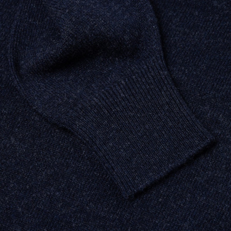 Knitwear | William Lockie Pullover "Leven Vee" Aus Reiner Geelong-Lambswool - 2 Ply