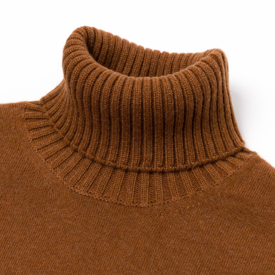 Knitwear | Cesare Attolini Alta Badia Turtleneck Sweater Made Of Pure Duvet Cashmere