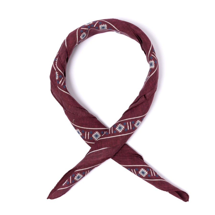 Scarfs | Manifatture Rosi Rosi Collection X Mj: Wild Paisley Neck-Square Scarf In Cotton And Sil