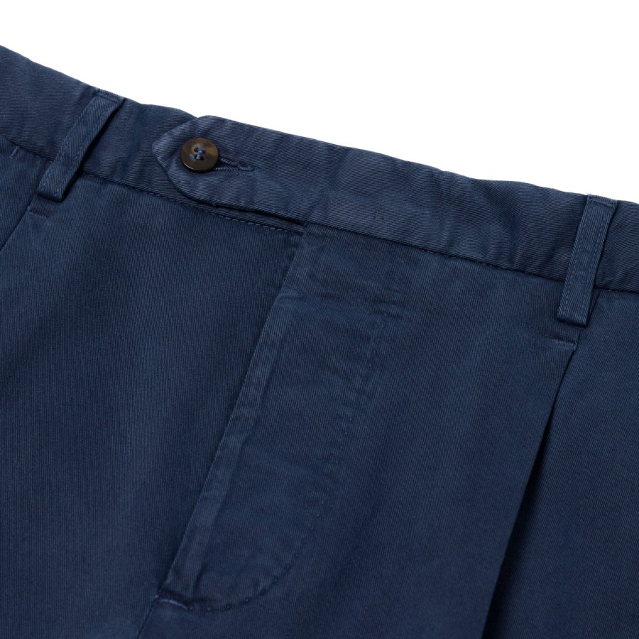 Trousers | Rota Sport Exclusive For Michael Jondral: Blue Pants "Soft-Chino" In A Cotton Mix